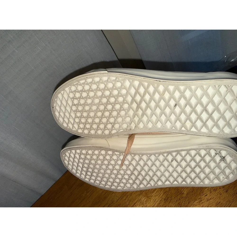 Vans Old Skool Veggie Tan Leather Sneakers Peach Beige Womens 8.5 Mens 7.0